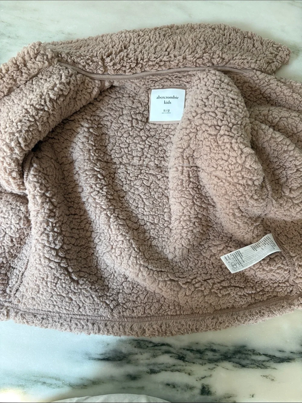 abercrombie kids sherpa coat